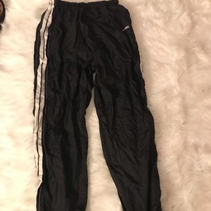 vintage spalding windbreaker material sweat pants